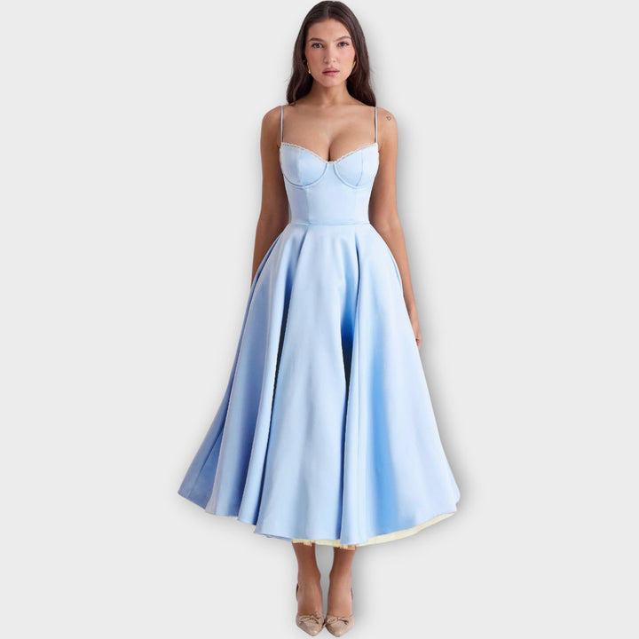 Elegant Midi Bustier Dress