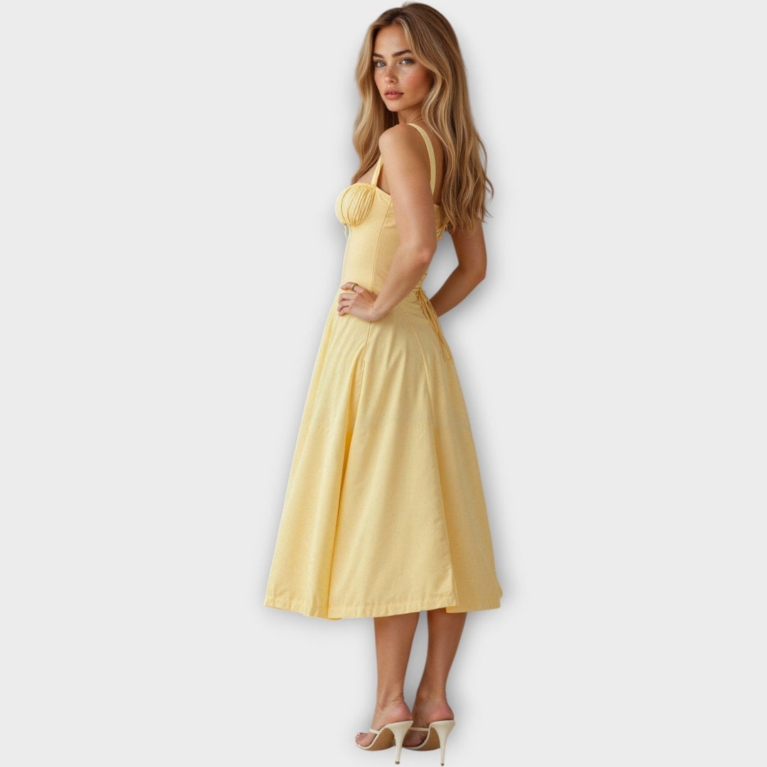 Midi Dress with Corset