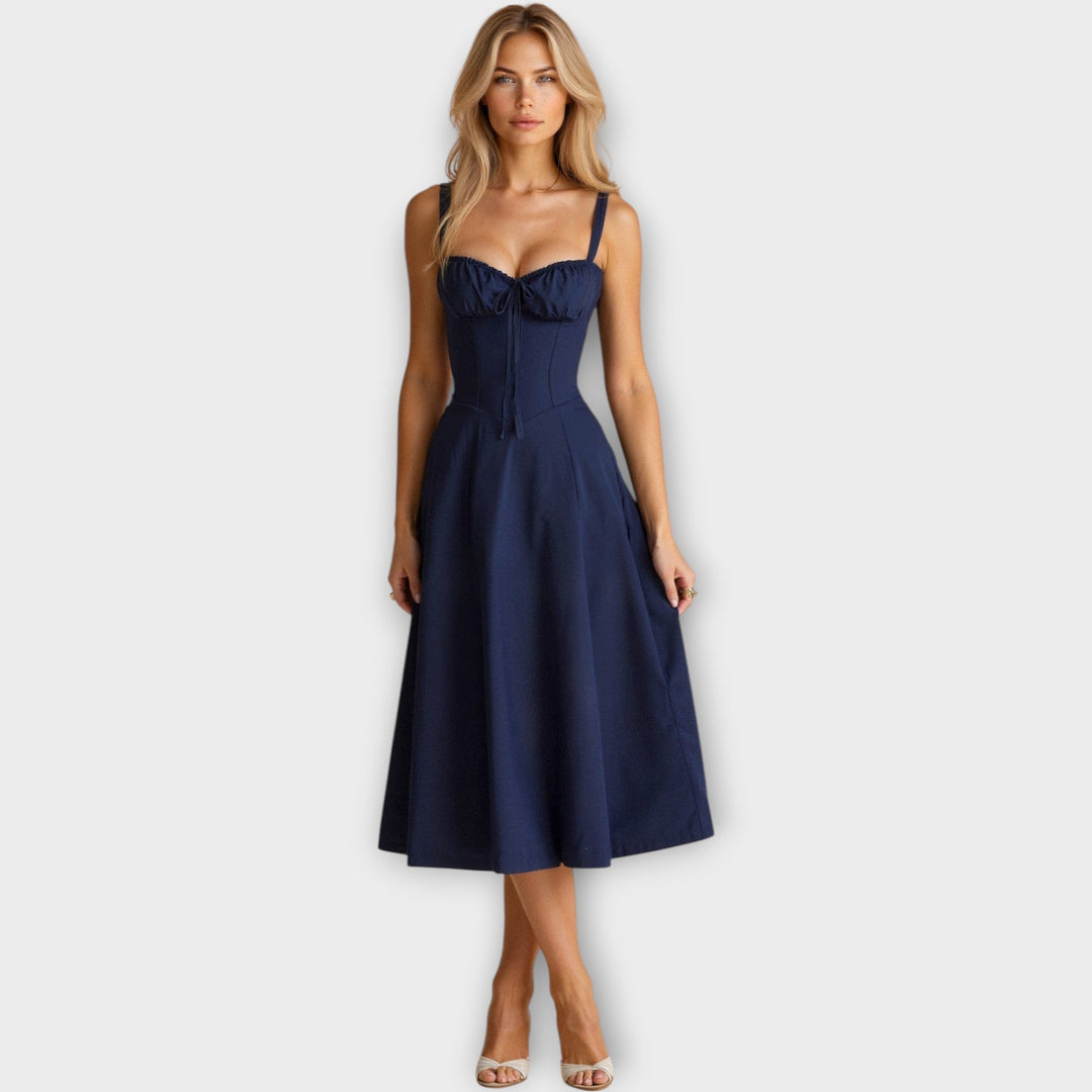 Midi Dress with Corset