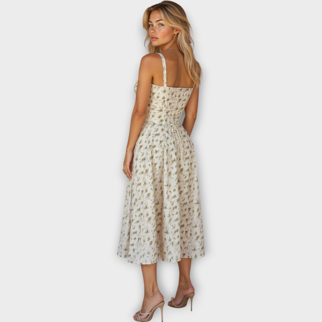 Midi Dress with Corset