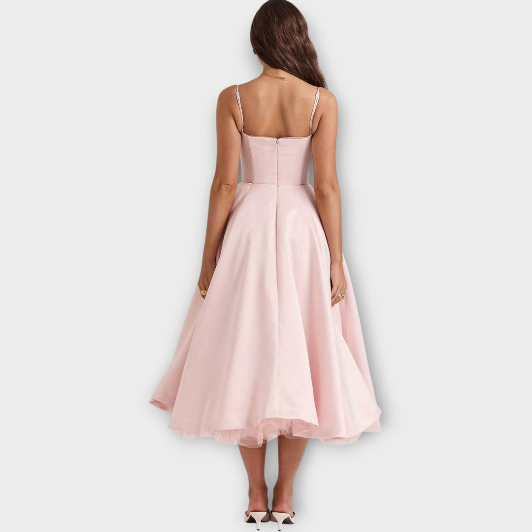 Elegant Midi Bustier Dress