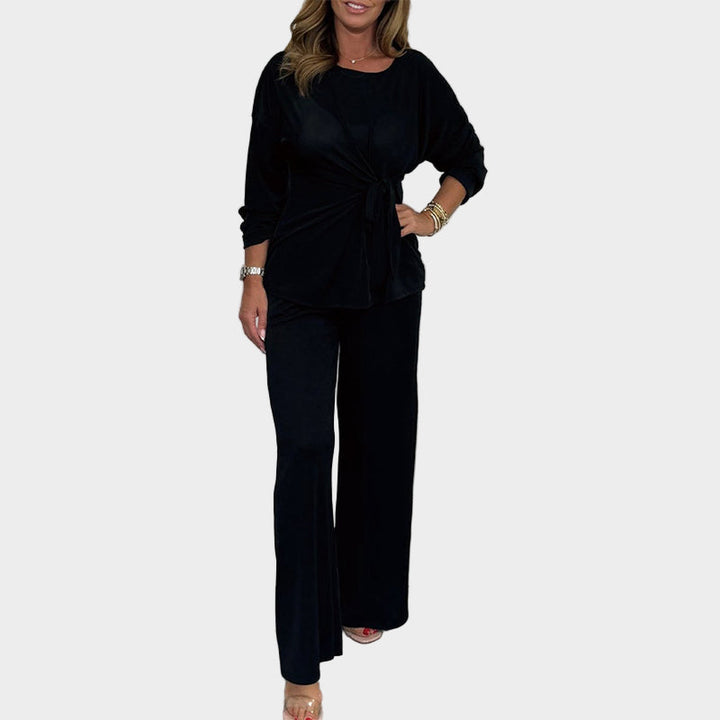 Women's Soft 2-Piece Set with Long Sleeves and Comfortable Fit