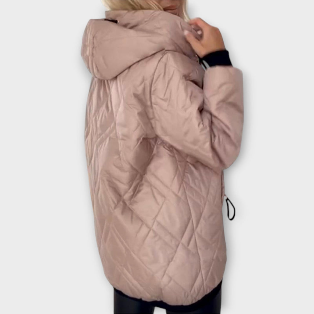 Elegant Sequin Bodice Jumpsuit with Flowing Overlay