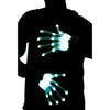 Gants de main squelette éclairés LED SkeletonShine™