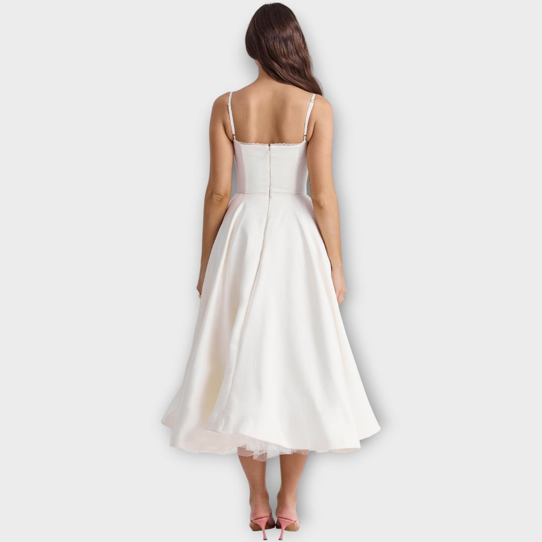 Elegant Midi Bustier Dress